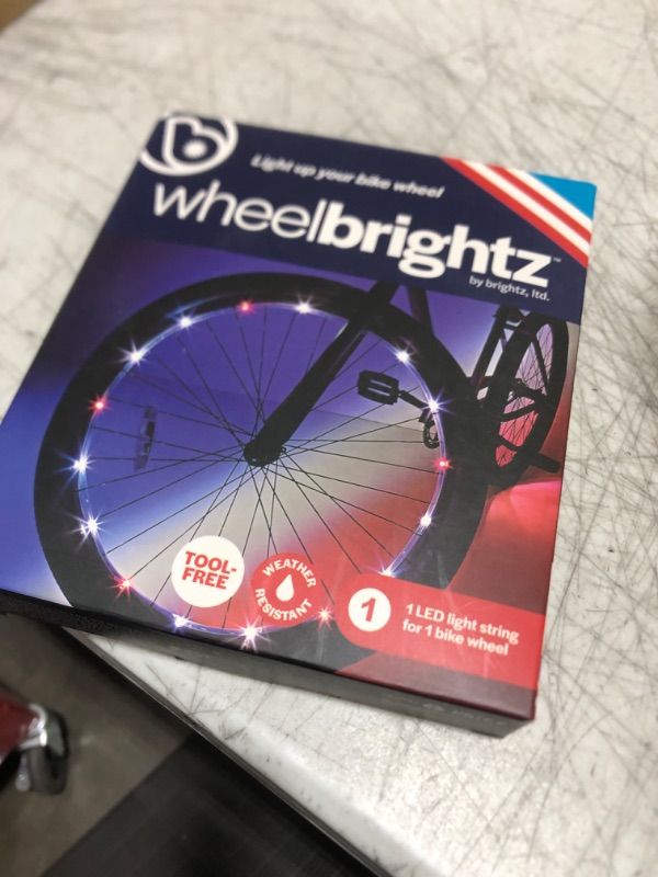 Photo 1 of Brightz WheelBrightz 2-Pack Bike Wheel Lights (Red, White, Blue) - Perfect for Boys Bike Accessories & Bicycle Decorations for Superhero, Patriotic, or Police Themed Bicycles