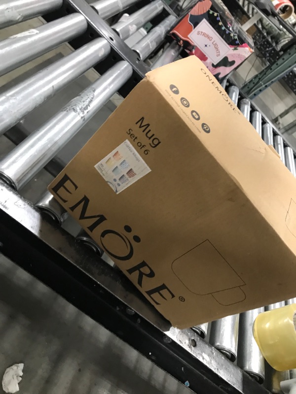 Photo 1 of ONEMORE 12 oz Colorful Coffee Mug Set of 6, Ceramic Cups with Handle - Microwave Dishwasher Safe, Aesthetic Coffee Cup for Latte Cappuccino Tea, Home Office Coffee Mug for Women Men- Assorted Colors