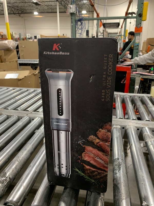 Photo 1 of KitchenBoss Sous Vide Cooker Machine: Ultra-quiet 1100 Watt IPX7 Waterproof Water Thermal Immersion Circulator Accurate Temperature Control Digital Display Slow Cooking Sous-vide