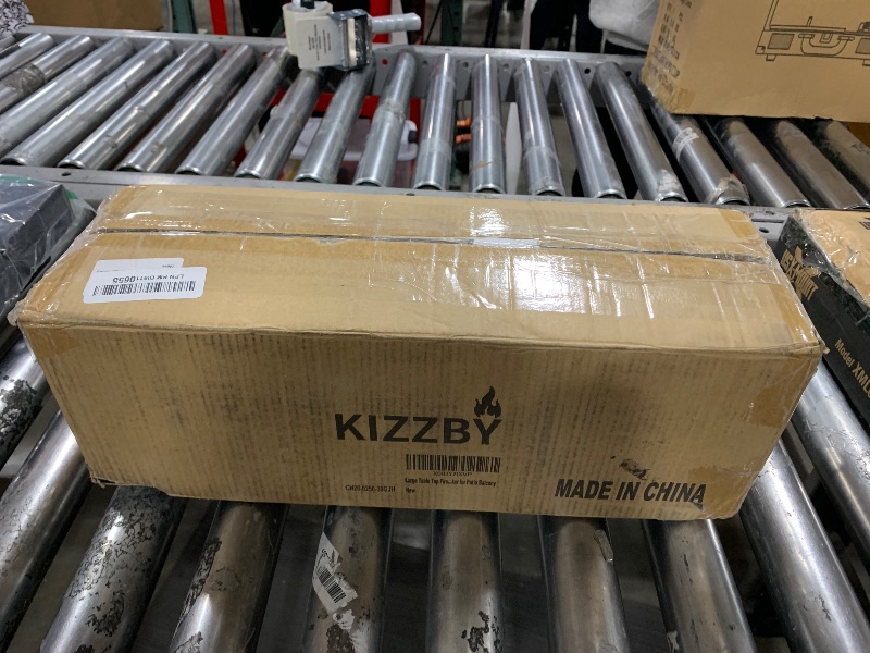 Photo 1 of Large Table Top Fire Pit - Rectangular Alcohol Firepit Decorations Concrete Tabletop Fireplace Indoor Outdoor Decor Portable Smores Maker for Patio Balcony