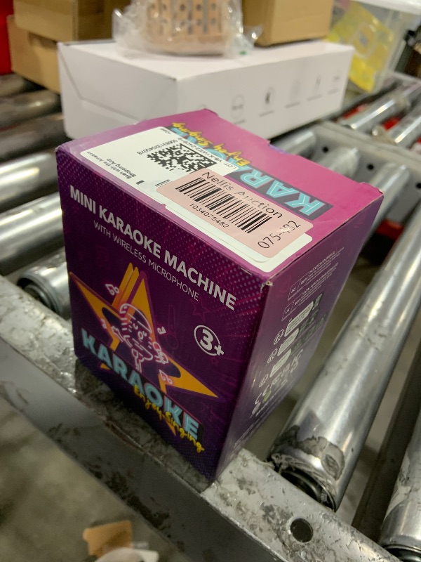 Photo 1 of YLL Mini Karaoke Machine for Kids Adults, Portable Bluetooth Speaker with 2 Wireless Microphones,Toys Birthday Gifts for Girls 4, 5, 6, 7, 8, 9, 10, 11, 12+ Years Old Toddler Teens(White)