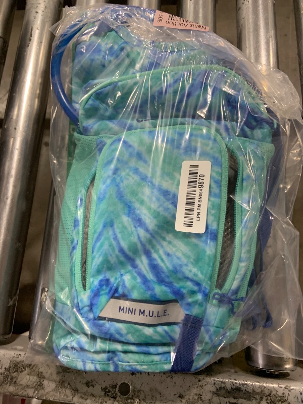 Photo 1 of CamelBak Mini M.U.L.E. Kids Hydration Backpack for Hiking and Biking - 50oz, Tie Dye/Blue