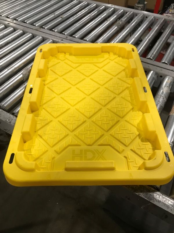 HDX Tough Polypropylene Plastic 27 Gal. Storage Tote (LIDS ONLY) (17