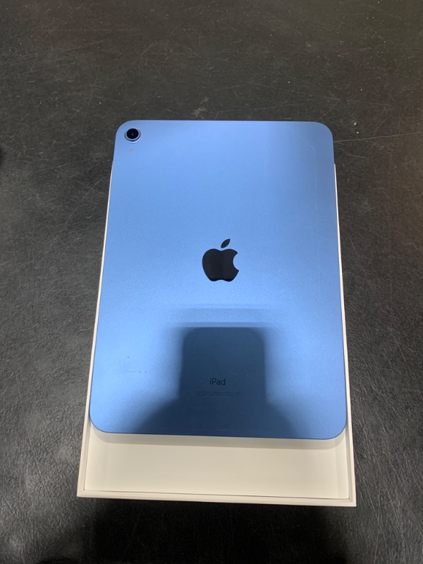 Photo 3 of Apple iPad (10th Generation): with A14 Bionic chip, 10.9-inch Liquid Retina Display, 64GB, Wi-Fi 6 + 5G Cellular, 12MP front/12MP Back Camera, Touch ID, All-Day Battery Life – Blue