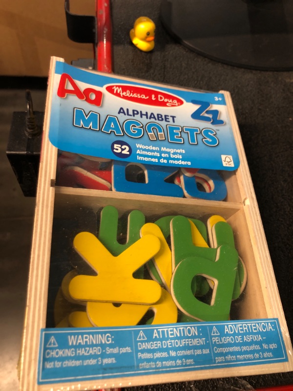 Photo 2 of ***FACTORY SEALED***Melissa & Doug Alphabet Wooden Magnets Set - 52 Pieces