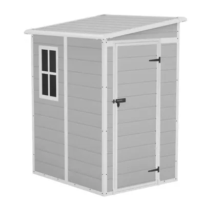 Photo 1 of **BOX 2 OF 2**
PLASTIC GARDEN SHED 5X4FT LZRL-V1