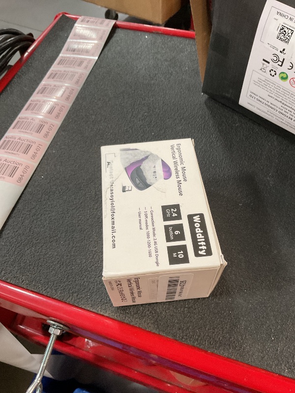 Photo 1 of Woddlffy Ergonomic Mouse,Rechargeable Wireless Mouse Vertical Mice with USB Receiver Small Mouse with 6 Buttons 1000/1200/1600 Computer Mouse for Laptop PC(Blue)