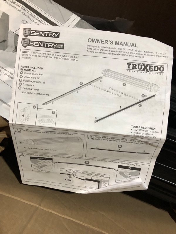 Photo 4 of ***USED - INCOMPLETE - MISSING PARTS - SEE COMMENTS***
RealTruck TruXedo Sentry CT Hard Rolling Truck Bed Tonneau Cover | 1597716 | Fits 2015 - 2024 Ford F-150 5' 7" Bed (67.1")