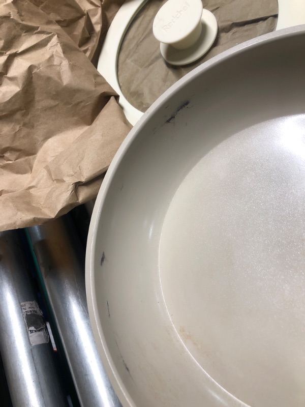 Photo 4 of **DAMAGED/ USED, HANDLE HAS A BURNT SPOT AND BOTTOM OF PANS ARE DIRTY**
Redchef Ceramic Pots and Pans Set Non Stick, Nonstick Kitchen Cookware Sets, Non Toxic Pots and Pans Set Non Stick, PFAS PFOA & PTFE Free, Detachable Handle Pots and Pans 5 Piece, RV 