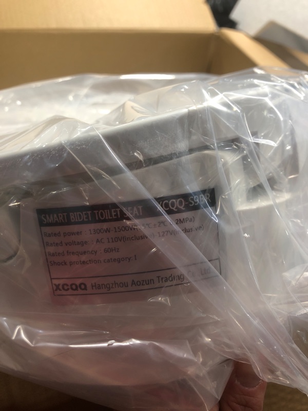 Photo 1 of (Previously opened)(appears new)XCQQ Bidet Toilet Seat Round, Unlimited Warm Water, Heated Toilet Seat, Warm Air Dryer, Rear and Feminine Washing, Soft Closed Toilet Lid