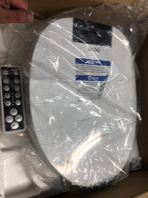 Photo 1 of (Previously opened)(appears new)XCQQ Bidet Toilet Seat Round, Unlimited Warm Water, Heated Toilet Seat, Warm Air Dryer, Rear and Feminine Washing, Soft Closed Toilet Lid