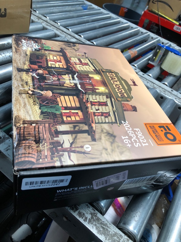 Photo 1 of FUNWHOLE Western-Saloon Lighting Building-Bricks Set - The Old West Saloon LED Light Construction Building Model Set 2026 Pcs for Adults and Teen