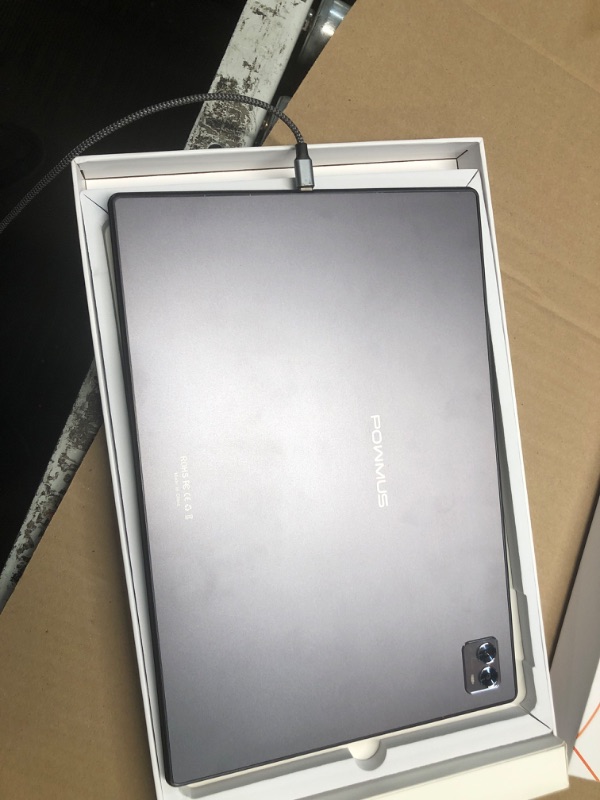 Photo 1 of POWMUS Tablet 14 inch Ultra Big Android 14 Tablets, 256GB Storage(Expand to 1TB),36GB(12+24) RAM, 11580 mAh Battery 18W PD Fast Charger, 8 Core 2.0gHz CPU,4 Speakers, 5G WiFi with Case-Gray