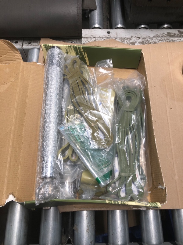 Photo 1 of Long Resistance Bands for Working Out - Pull Up Assistance Bands Resistance Bands with Handles, Door Anchor - Stretch Bands for Exercise Bands Resistance Bands Set (Green Set with Bar)