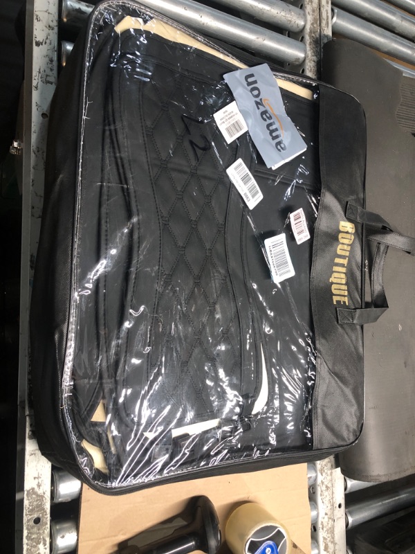 Photo 2 of **BROKEN STRAP, ALSO INDENTATIONS OF DIAMOND PATTERN FROM SHIPPING/PACKAGING**
Aierxuan Jeep Wrangler JK JL 4-Door Seat Covers Custom Fit 2007-2025 Unlimited X Rubicon 392 Sahara Willys Sport High Altitude Truck Pickup Waterproof Leather Cushions(Full Set