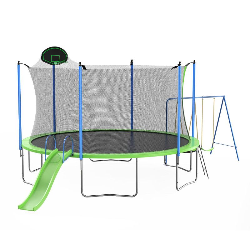 Photo 1 of ***Box 1 of 2 ONLY, NON-REFUNDABLE***12Ft Trampoline With Slide And Swings