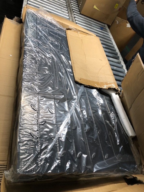 Photo 1 of VEVOR Rubber Threshold Ramp, 4" Rise Threshold Ramp Doorway, 3 Channels Cord Cover Rubber Solid Threshold Ramp, Rubber Angled Entry Rated 2200 Lbs Load Capacity for Wheelchair and Scooter Black