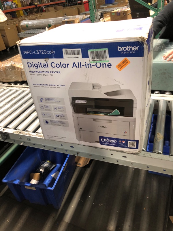 Photo 1 of Brother MFC-L3720CDW Wireless Digital Color All-in-One Printer with Laser Quality Output, Copy, Scan, Fax, Duplex, Mobile Includes 4 Month Refresh Subscription Trial ¹ Amazon Dash Replenishment Ready