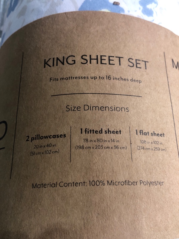 Photo 1 of *****STOCK IMAGE FOR SAMPLE*****
Linen Market 4 Piece King Bedding Sheet Set (Light Gray Plaid) - Sleep Better Than Ever with These Ultra-Soft & Cooling Bed Sheets for Your King Size Bed - Deep Pocket Fits 16" Mattress