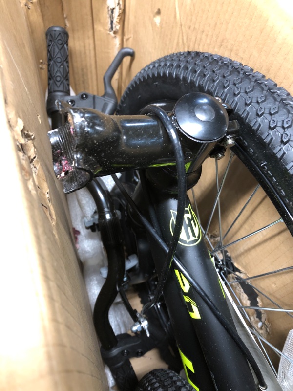 Photo 4 of **DAMAGE** HH HILAND 20 Inch Kids' Bicycles Mountain Bike for Boys, Girls 5+ Years Old, Single Speed Kids Bicycles with Dual Handbrakes, Child Bike Black *Handel bar broken, may be replaceable*