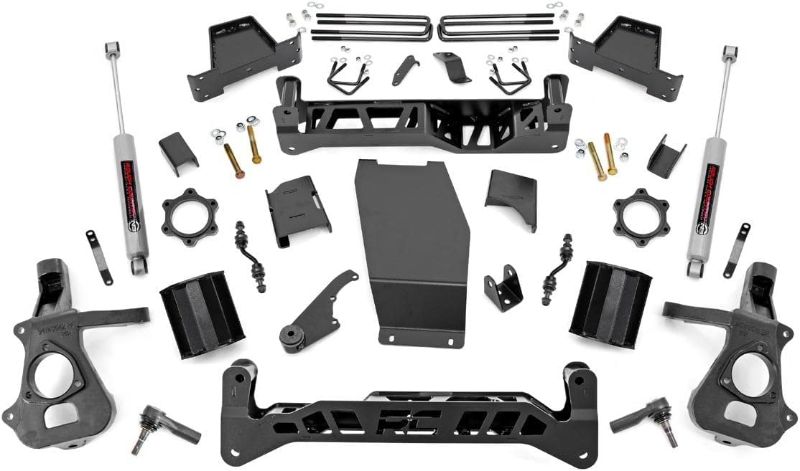 Photo 1 of **MISSING PIECES** Rough Country 7" Lift Kit for 2014-2018 Chevy/GMC 1500 4WD - 17431*Support beams only, missing accessories*