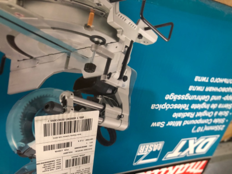 Photo 3 of ***USED - JAMMED SHUT - WON'T OPEN - UNABLE TO TEST - SEE PICTURES***
Makita LS1019L 10" Dual-Bevel Sliding Compound Miter Saw with Laser