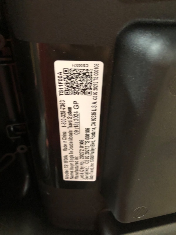 Photo 1 of ***USED - LIKELY MISSING PARTS - UNABLE TO VERIFY FUNCTIONALITY***
Baby Trend Morph Single to Double Modular Stroller Travel System with EZ-Lift™ PLUS Infant Car Seat, Dash Black