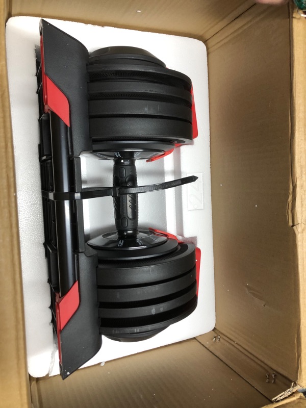 Photo 1 of Motion Space 3-In-1 Adjustable Dumbbell Set, 54LBS Barbell Kettlebell with 12 Free Weights, 1-Sec Fast Adjustable, Premium Comfort Non-slip Metal Handle, Compact Size for Full Body Home Workout