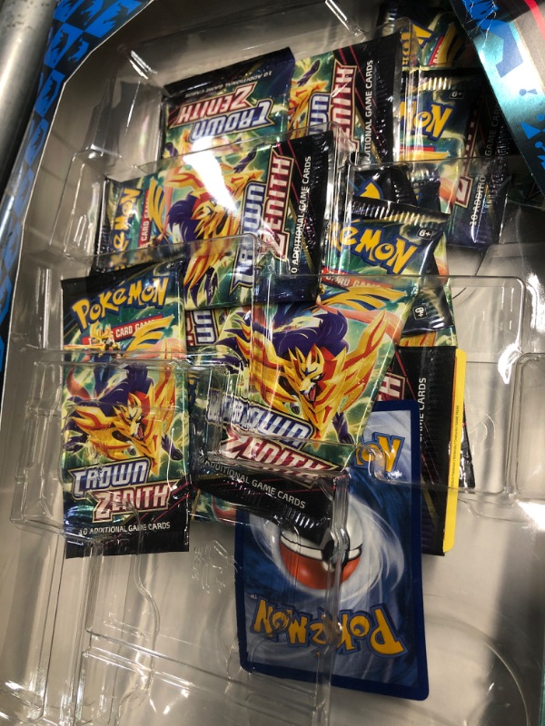 Photo 1 of ***NON REFUNDABLE***PACKS HAVE BEEN OPENED*
Pokémon TCG Crown Zenith Sea & Sky Premium Collection - 14 Packs, Promos