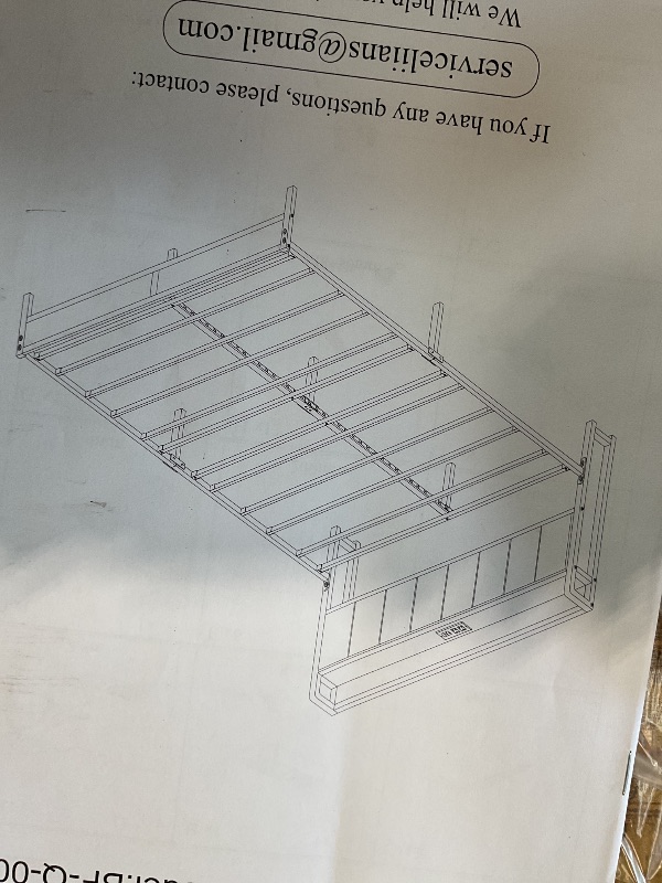 Photo 1 of bed frame grey model BF-Q-004