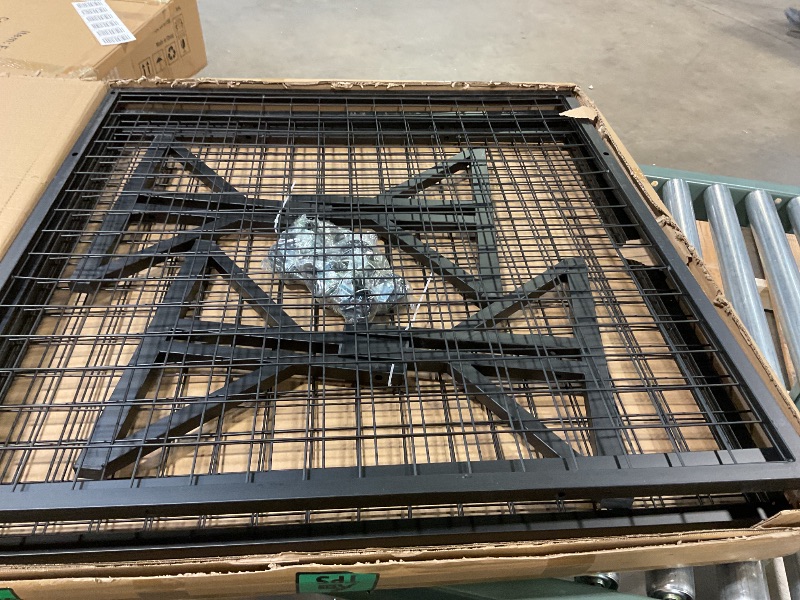 Photo 2 of black caged rolling cart