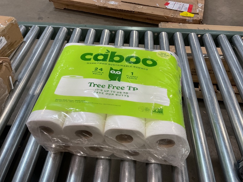 Photo 2 of Caboo Tree Free Toilet Paper, Septic Safe Toilet Tissue, Eco Friendly, PFAS Free, Chemical Free, Non Toxic Toilet - 2 Ply, Pack of 24 Double Rolls, 300 Sheets Per Toilet Paper Roll