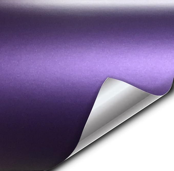 Photo 1 of VViViD+ Matte Metallic Purple (Ghost) Vinyl Wrap Roll (25ft x 5ft)