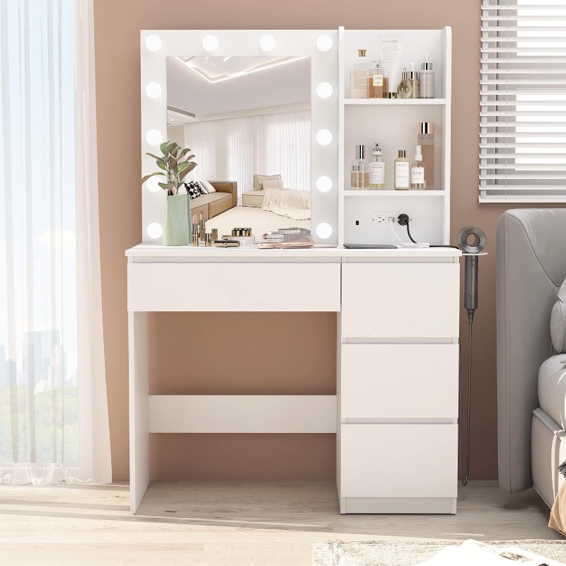 Photo 1 of All white make up vanity
****picture for reference only
