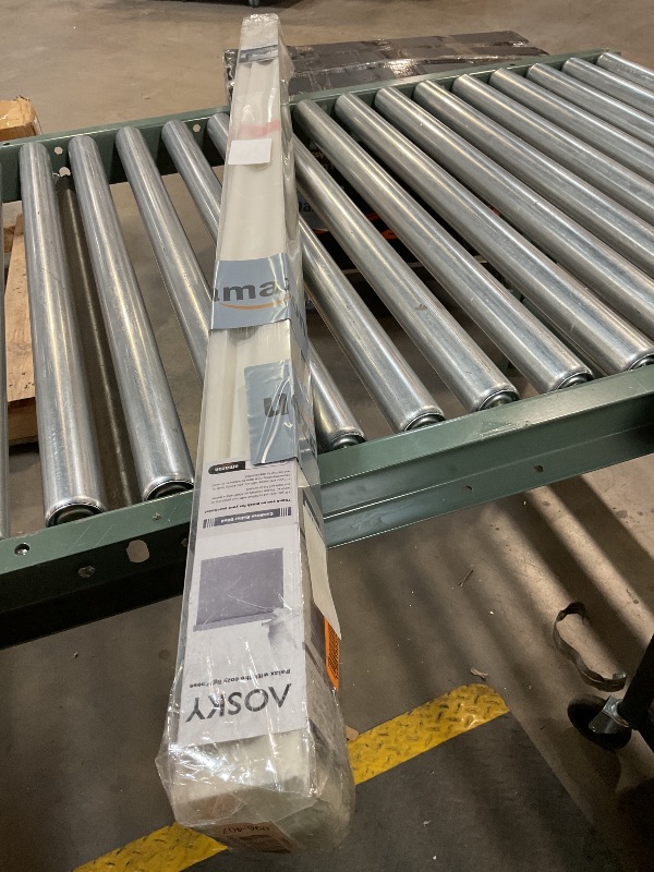 Photo 1 of AOSKY Cordless Roller Shades for Windows Light Filtering Shades with 5% Openness Solar Screen Semi Sheer Roller Blinds UV Protection for Office and Home. Easy to Install 23" W x 72" H (White)
