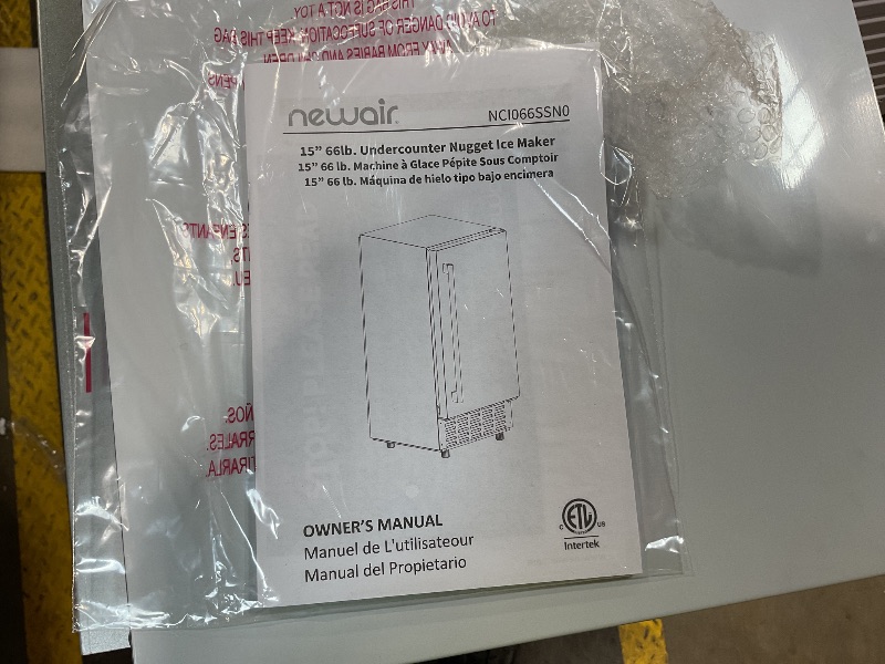 Photo 3 of ***near perfect item,but has chipped paint on door corner
Newair 15" Undercounter Nugget Ice Maker, Pebble Ice Maker Producing 66 lbs. Daily, Built-in or Freestanding in Stainless Steel, Sonic Ice Makers for Home, Bar, Restaurant