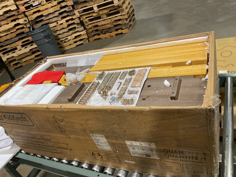 Photo 1 of KidKraft Modern Outdoor Wooden Playhouse with Picnic Table, Mailbox and Outdoor Grill ,Gift for Ages 3+