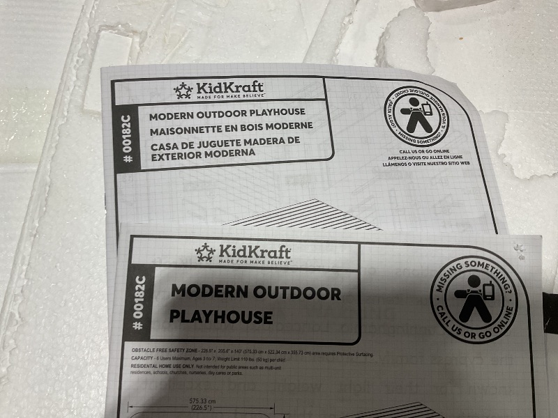 Photo 1 of KidKraft Modern Outdoor Wooden Playhouse with Picnic Table, Mailbox and Outdoor Grill ,Gift for Ages 3+