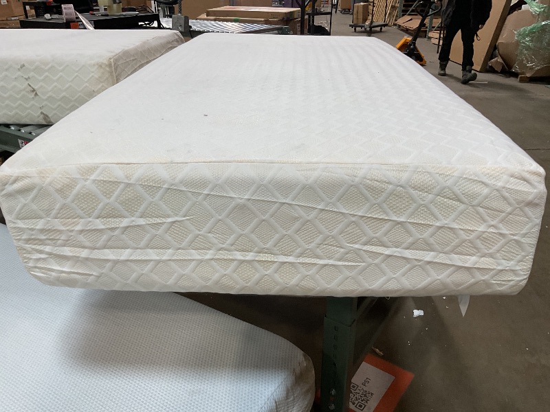 Photo 4 of ****Mattress got dirty during process and handling, does have a removable/washable cover 
Signature Design by Ashley Twin Size Chime 12 Inch Medium Firm Memory Foam Mattress with Green Tea & Charcoal Gel for Pressure Relief