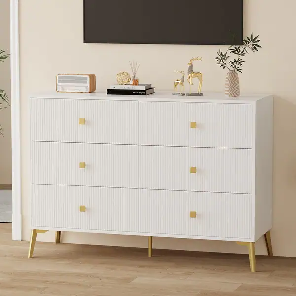 Photo 1 of 6 Drawer Dresser for Bedroom,Modern Bedroom Dresser