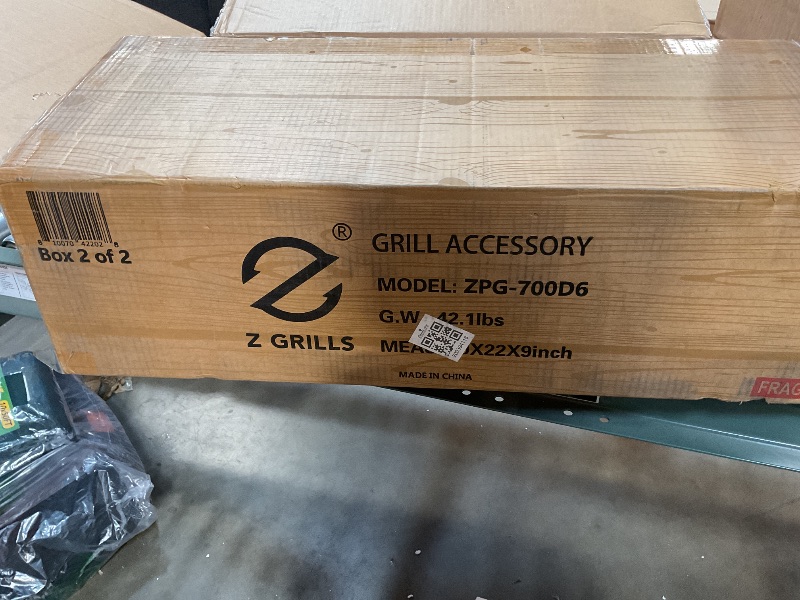 Photo 3 of ***no grill, box 20f 2 only. GRILL ACCESSORIES OLY
Z GRILLS 700D6Pro 2024 Pellet Grill & Smoker with PID V2.1 Controller, Dual-walled Insulation, Meat Probes, Huge Storage, Hopper Clean-out including Grill Cover and More