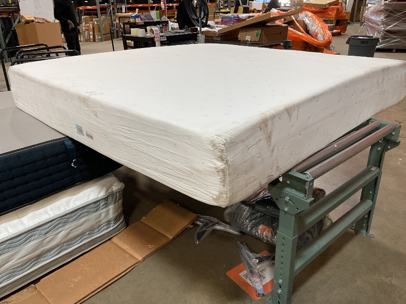 Photo 4 of 10 Inch Full Mattress Bed-In-A-Box, Green Tea Memory Foam, White