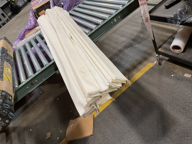 Photo 2 of ***Item got dirty during processing and handling but is still functional 
ZINUS Compack Fabric Covered Wood Slats, Bunkie Board, Box Spring Replacement, Natural, King