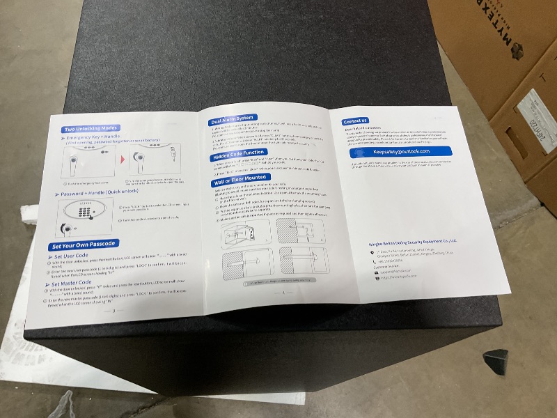 Photo 5 of ***safe doesn’t open, mus call manufacturer so they can open it after purchase
8.0 Cuft Extra Large Heavy Duty Home Safe Fireproof Waterproof, Anti-theft Home Security Safe Box with Fireproof Waterproof Bag and Electronic Keypad, Large Digital Safe for Ho