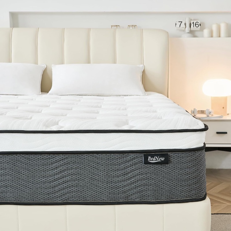 Photo 1 of ****picture for reference only
Full Size Mattress, 14 Inch Full Mattress in a Box, Hybrid Mattress with Gel Memory Foam, Pocket Springs Mattress for Motion Isolation, Pressure Relief, Firm