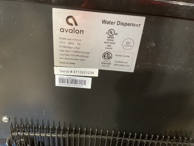 Photo 3 of ***Water dispenser is damaged all around. Is functional but selling for parts
Avalon Bottom Loading Water Cooler Water Dispenser with BioGuard- 3 Temperature Settings - Hot, Cold & Room Water, Durable Stainless Steel Construction, Anti-Microbial Coating- 