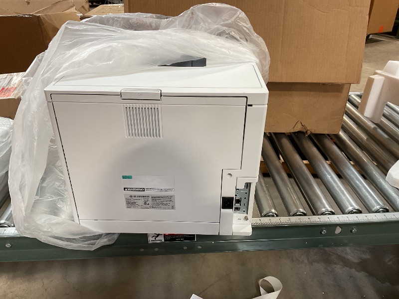 Photo 10 of *FOR PARTS ONLY/ ROLLER IS BROKEN* HP LaserJet Enterprise M611x Black and White Printer with built-in Ethernet, 2-sided printing & extra paper tray (7PS85A) White