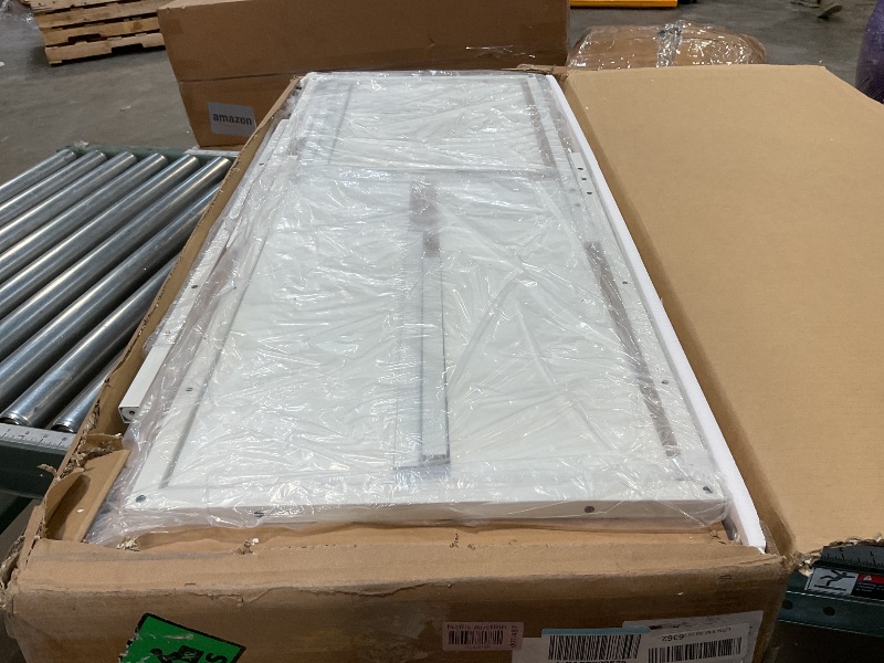 Photo 1 of Furologee 66” L Shaped Desk with Power Outlet, Reversible Computer Gaming Desk with File Drawer & 2 Monitor Stands for Home Office with Storage Shelves, White