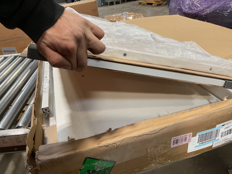 Photo 1 of Furologee 66” L Shaped Desk with Power Outlet, Reversible Computer Gaming Desk with File Drawer & 2 Monitor Stands for Home Office with Storage Shelves, White