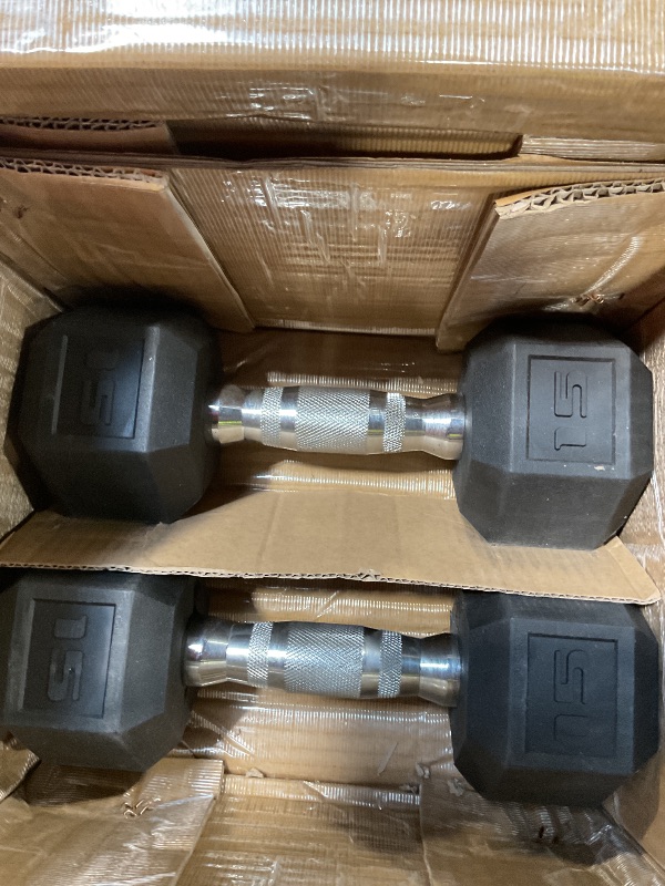 Photo 3 of CAP Barbell Coated Hex Dumbbells, 10LBSx2 15LBSx2